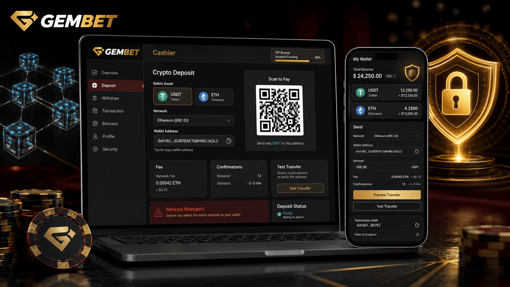 Gembet Singapore crypto banking transfer guide