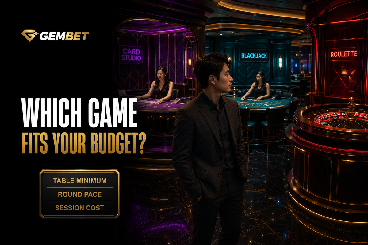Live dealer game comparison for different budgets