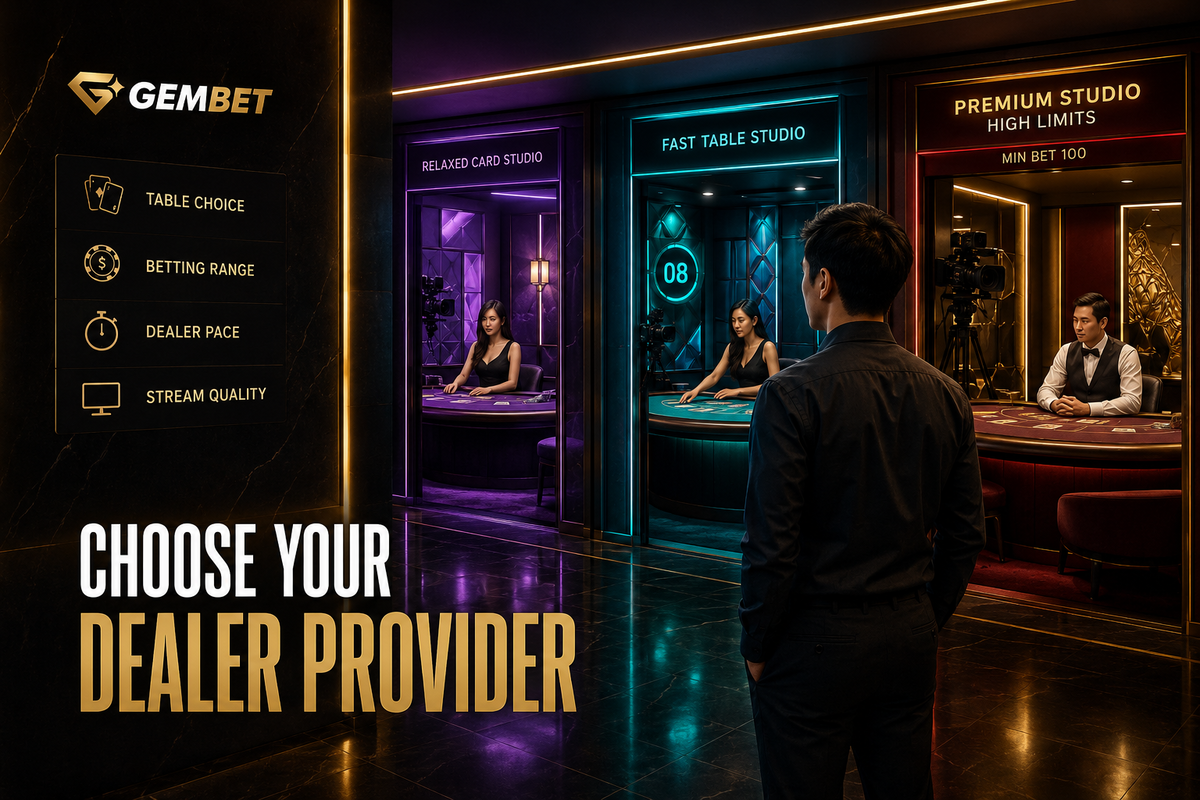 Dealer provider comparison for Gembet live casino
