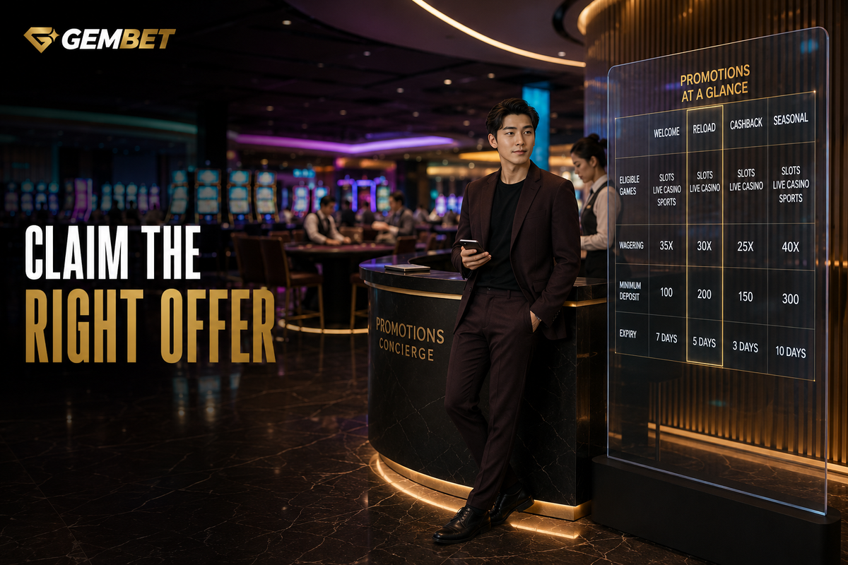 Casino promotions compared before claiming