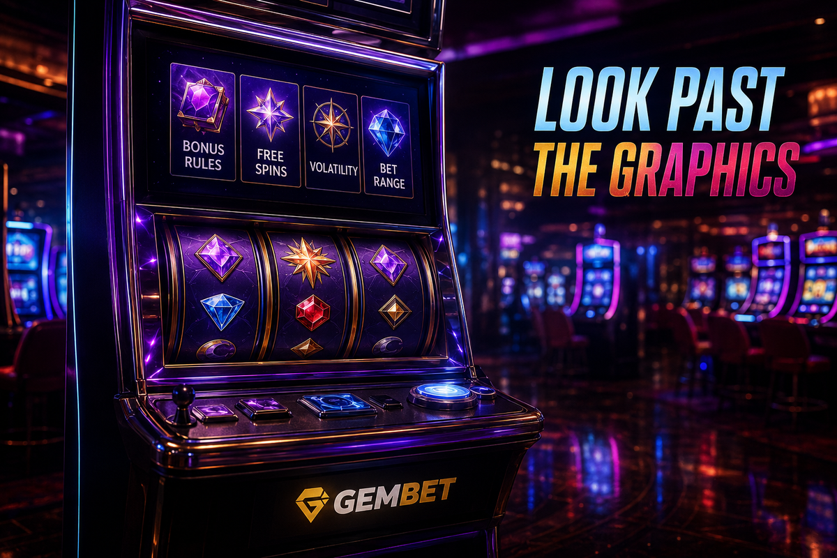 Slot features inside a neon casino