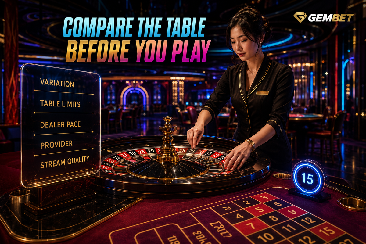 Roulette Singapore table comparison before playing